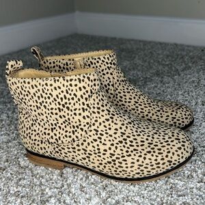 Cat & Jack leopard print ankle boots 11 toddler